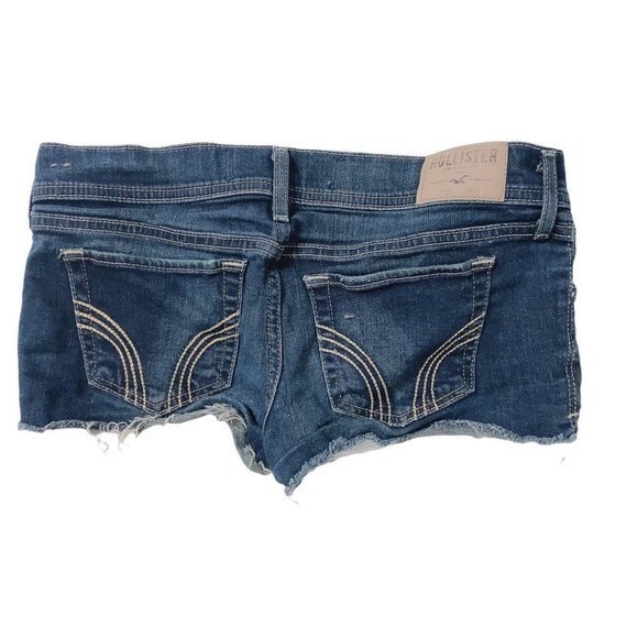 Hollister Skimpy Blue Jeans shorts Sz 5 - Picture 2 of 6